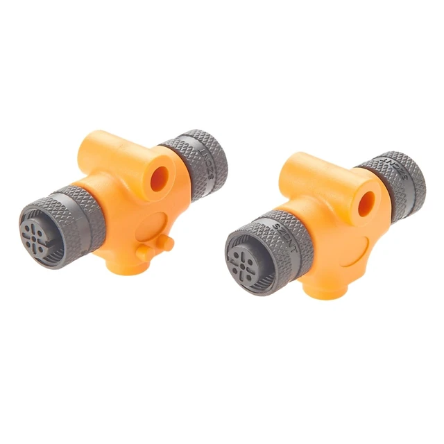 Alt view image 4 of 5 - NMEA 2000 N2k T Connector M12 Micro-Change Gender Changer IP67 M12 5Pin A Code Female to Female Coupler Marine Boat Drop T Splitter for CAN Bus CANOpen Devicenet