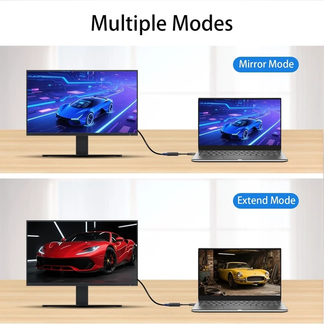Alt view image 5 of 6 - HDMI to VGA Adapter, 2-Pack Gold-Plated Female Converter for Laptop, Desktop, PC, Monitor, Projector, HDTV, Xbox, 1080P HD Resolution