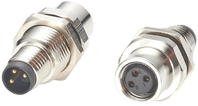 Main image of M8 A-Code 3 Pin Male to Female Bulkhead Connector Straight Industrial Sensor Circular Connector IP67 Shielded Feedthrough Panel Mount Socket Receptacle For Control Cabinet I/O System Automation (2PCS)