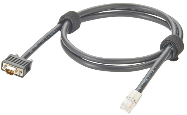 Main image of Compatible with EMC 038-003-085 038-003-623 Micro DB9 to RJ12 SPS Serial Sense Cable for CX3 CX4 VNX Clariion Storage Systems(1M/3.28FT)