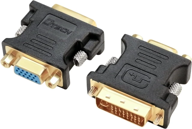 Main image of DVI to VGA Adapter DVI-D Male to VGA Female Converter 1080P Video Connector 24+1 Pin for Monitor Computer Projector