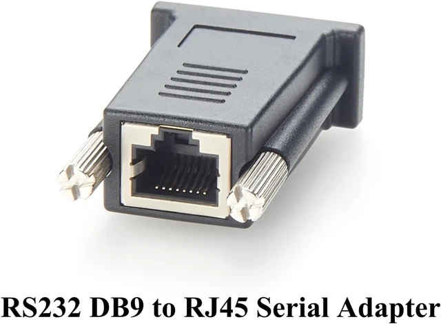Alt view image 4 of 7 - RJ45 to DB9 Male Crossover Serial Adapter Compatible with ADB0037 RS232 Console Converter for Servers, Routers (DB9 Male) DB9 Female
