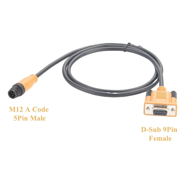 Alt view image 6 of 6 - M12 A Code 5Pin Male to DB9 Female CAN Bus Data Logger Cable IP67 NMEA2000 M12 to D-Sub 9Pin RS232 Converter Serial Cable for CANOpen DeviceNet(1M/3.28FT)
