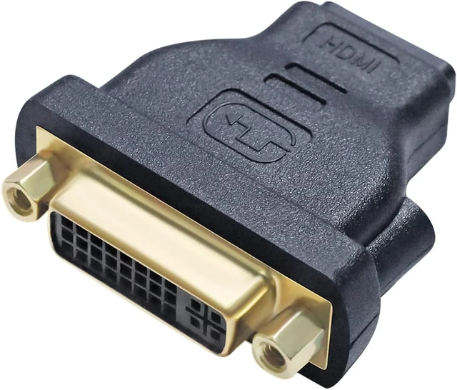 Main image of DVI Female to HDMI Female Adapter HDMI to DVI-I Converter Bi-Directional 24+5 Port 4K 1080p Video for Computer Monitor PC TV Box Home Cinema Display