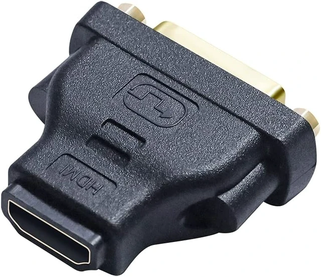 Alt view image 7 of 7 - DVI Female to HDMI Female Adapter HDMI to DVI-I Converter Bi-Directional 24+5 Port 4K 1080p Video for Computer Monitor PC TV Box Home Cinema Display