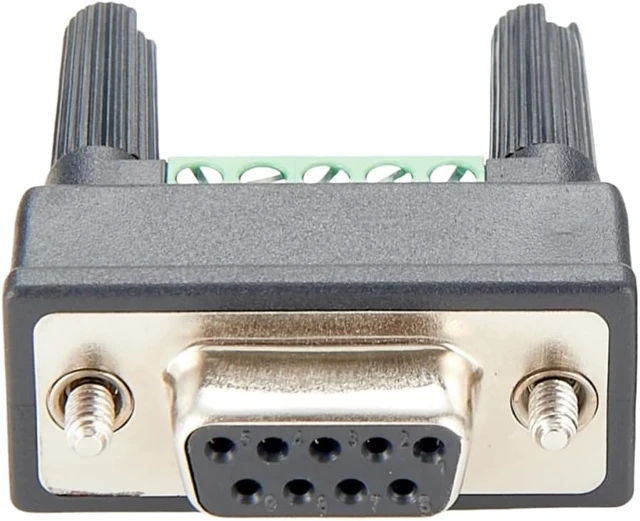 Alt view image 2 of 6 - Mini DB9F-to-TB Mini DB9 Female to Soldless Terminal Block Adapter D Sub 9Pin Serial Port to Easy-to-Wire Screw Terminal Block for RS422 RS485 (5PCS)