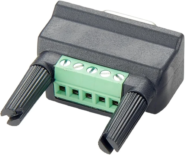 Alt view image 3 of 6 - Mini DB9F-to-TB Mini DB9 Female to Soldless Terminal Block Adapter D Sub 9Pin Serial Port to Easy-to-Wire Screw Terminal Block for RS422 RS485 (5PCS)