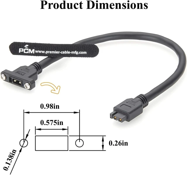 Alt view image 4 of 7 - XT30 2+2 CAN Bus Extension Cable Screw Panel Mount Male to Female Shielded Power & Data Cable for CAN Network, 3D Printer, Robotics, Control Panels, Embedded Systems (0.3M/0.98FT)