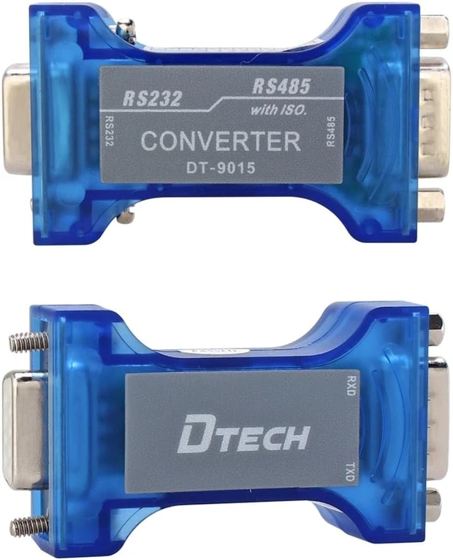 Alt view image 3 of 5 - DTECH Industrial Grade RS232 to RS485 Converter Adapter Optical Isolation Protector with TX RX LED Lights for Long Haul Serial Communication