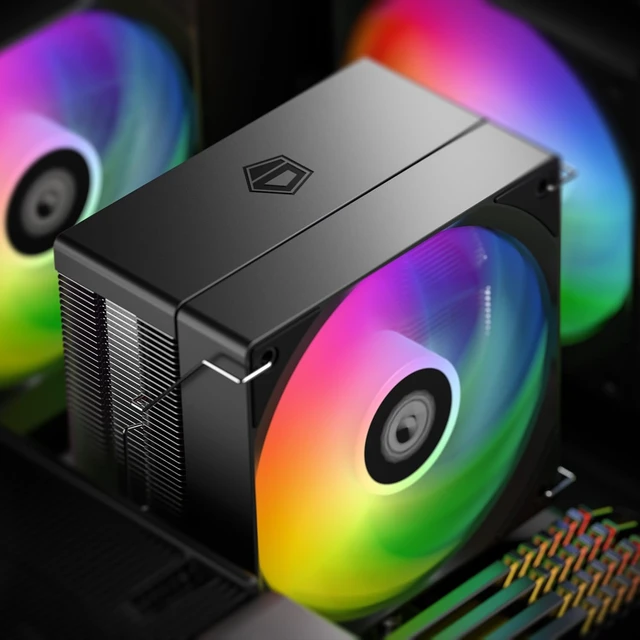Alt view image 7 of 7 - ID-COOLING SE-214-XT V2 ARGB CPU Air Cooler, Full Memory Clearance, 200W
Intel LGA1851/1700/1200/115X & AMD AM5/AM4, Universal Mount, Full Memory Clearance, 4 Heat Pipes, Low Noise 27.2dB(A)