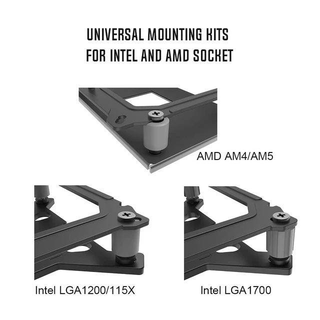 Alt view image 2 of 7 - ID-COOLING SE-224-XTS CPU Air Cooler, 4 Heatpipes, 120mm High-Efficient Fan
Intel LGA1700/115X/1200 & AMD AM4/AM5 Sockets for Desktop PC, Full Memory Clearance, 220W SE224-XT RGB