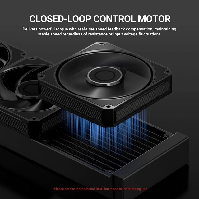 Alt view image 4 of 7 - ID-COOLING AM-120-K 120mm PWM PC Case Fan, 0-2500 RPM, Black
High-Performance 120mm Fan, 79.7 CFM Airflow, 3.65 mmHO Static Pressure, Hydraulic Bearing