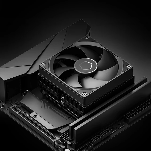 Alt view image 7 of 7 - ID-COOLING IS-53-XT Black 53mm Low Profile CPU Cooler, 4 Heatpipes, 120W
ITX CPU Cooler, 92mm Slim Fan, Compact Cooler for SFF and Mini-ITX PC, Support Intel LGA1851/1700/1200/115X and AMD AM5/AM4