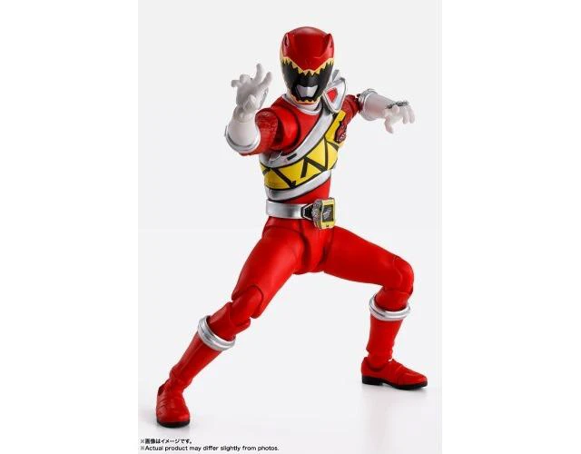 Alt view image 2 of 7 - Japan S.H.Figuarts Kyoryu Red Power Rangers Complete Figure