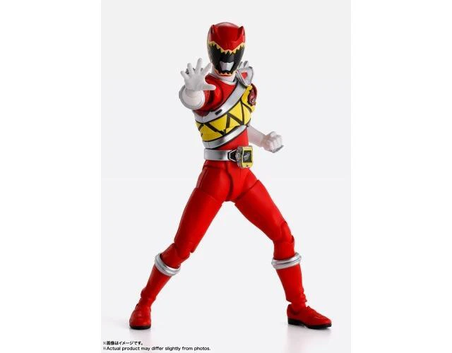 Alt view image 4 of 7 - Japan S.H.Figuarts Kyoryu Red Power Rangers Complete Figure