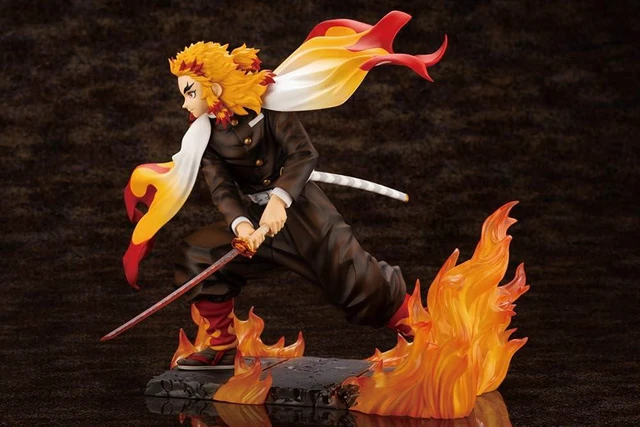 Alt view image 3 of 7 - Japan ARTFX J Demon Slayer: Kimetsu no Yaiba Kyojuro Rengoku Complete Figure