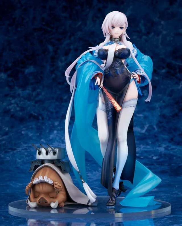 Alt view image 3 of 3 - Japan Belfast Iridescent Rose Ver. 1/7 Complete Figure Azur Lane