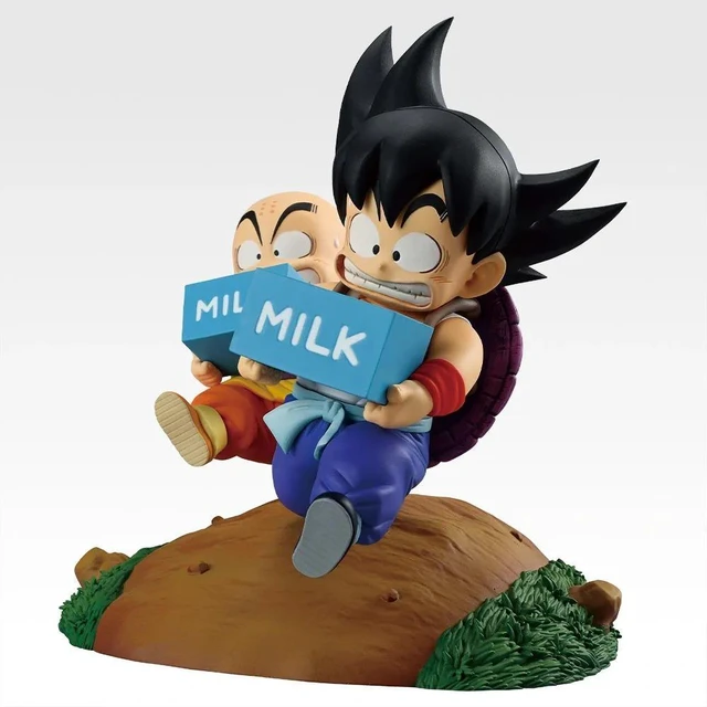 Alt view image 2 of 5 - Ichiban Kuji Dragon Ball A: Goku & Krillin Milk Delivery Figure