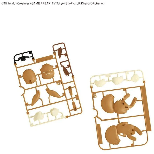 Alt view image 3 of 6 - Pokemon Plamo Collection Quick!! 07 Eevee (Sleeping Pose) Model Kit
