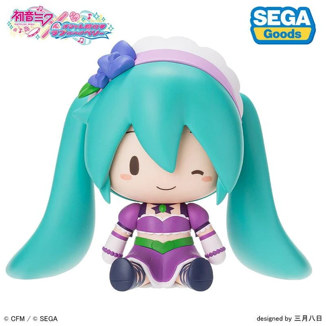 Alt view image 2 of 6 - Hatsune Miku x Love and Berry Fuwapuchi Deformed Figure Kirarin Purple