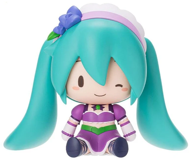 Main image of Hatsune Miku x Love and Berry Fuwapuchi Deformed Figure Kirarin Purple