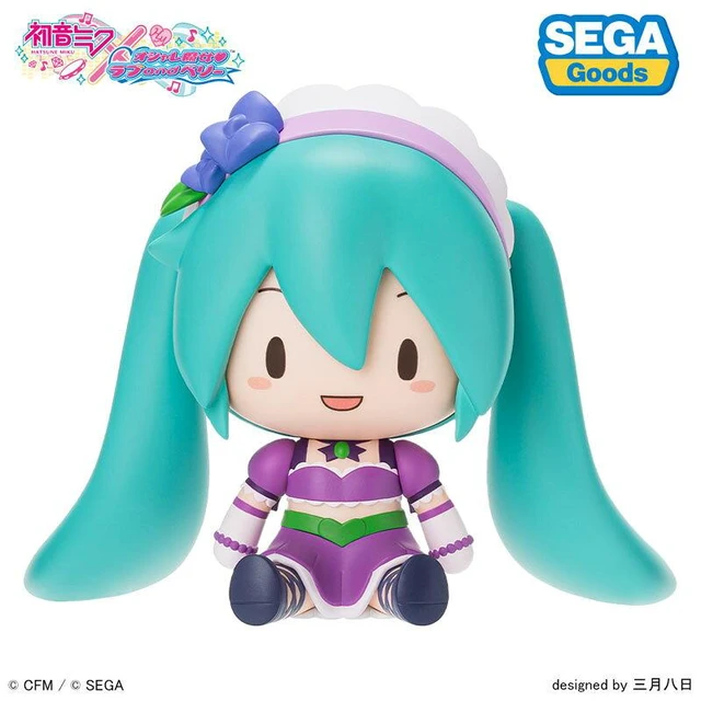 Alt view image 6 of 6 - Hatsune Miku x Love and Berry Fuwapuchi Deformed Figure Kirarin Purple