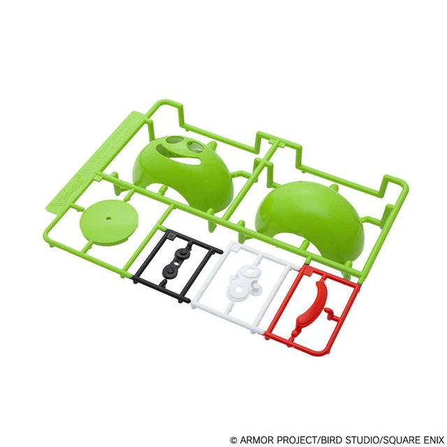 Alt view image 3 of 6 - Lime Slime Plastic Model Kit with Dungeon Base (Dragon Quest)