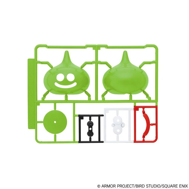 Alt view image 2 of 6 - Lime Slime Plastic Model Kit with Dungeon Base (Dragon Quest)
