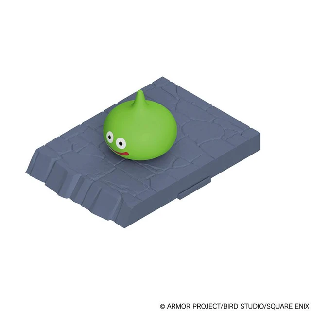 Alt view image 5 of 6 - Lime Slime Plastic Model Kit with Dungeon Base (Dragon Quest)