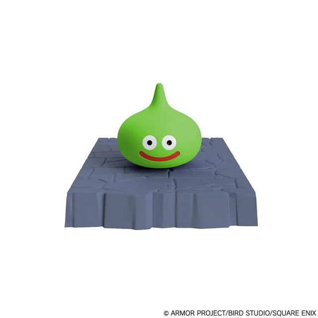 Alt view image 4 of 6 - Lime Slime Plastic Model Kit with Dungeon Base (Dragon Quest)