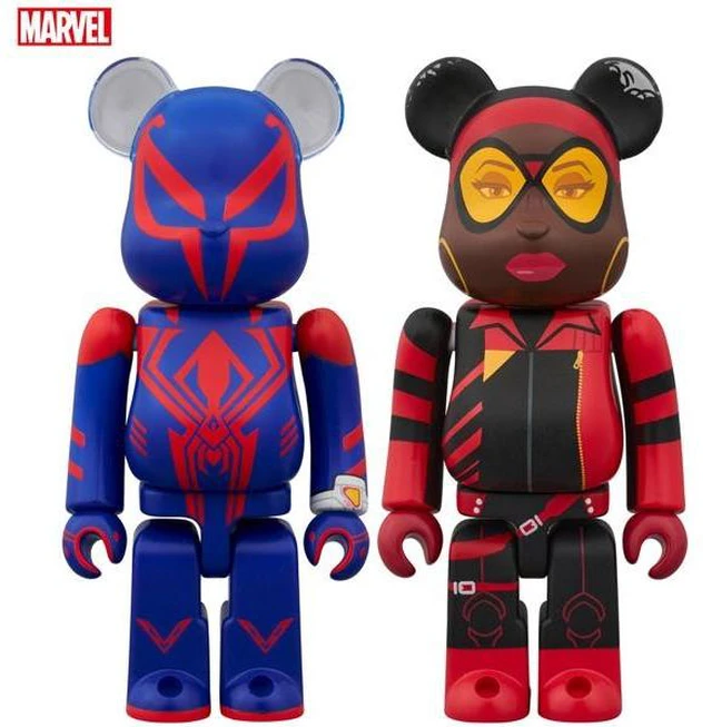 Main image of BE@RBRICK Spider-Man 2099 & Spider-Woman 2-Piece Set