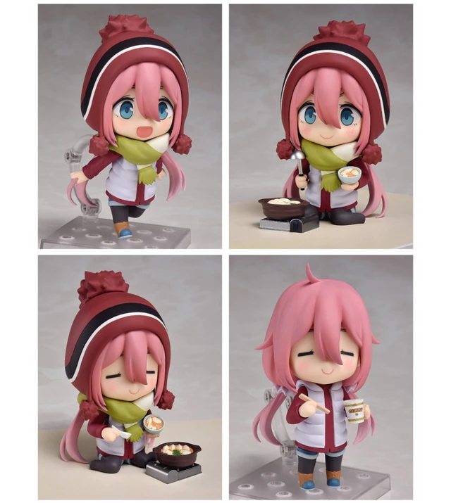 Alt view image 3 of 4 - Nendoroid Nadeshiko Kagamihara (Re-run) w/ Beard Sticker (Laid-Back Camp)
