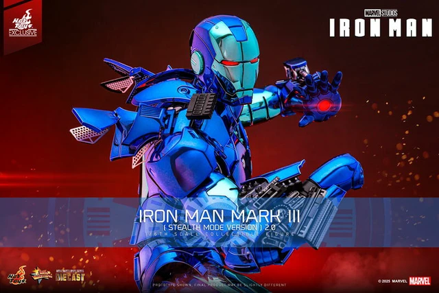 Alt view image 2 of 6 - Movie Masterpiece DIECAST Iron Man Mark 3 (Stealth Mode/2.0 Ver.)