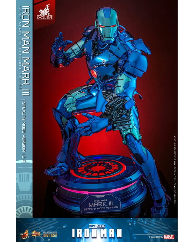 Alt view image 4 of 6 - Movie Masterpiece DIECAST Iron Man Mark 3 (Stealth Mode/2.0 Ver.)