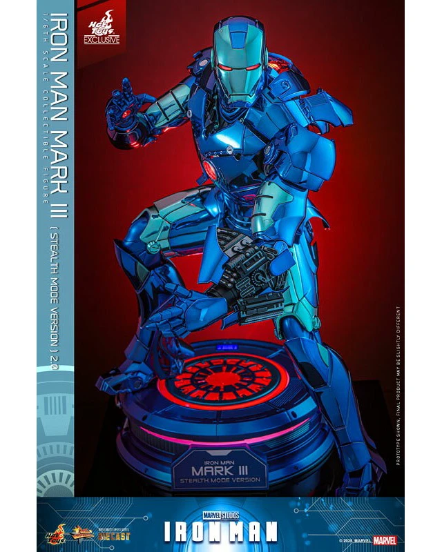 Alt view image 5 of 6 - Movie Masterpiece DIECAST Iron Man Mark 3 (Stealth Mode/2.0 Ver.)