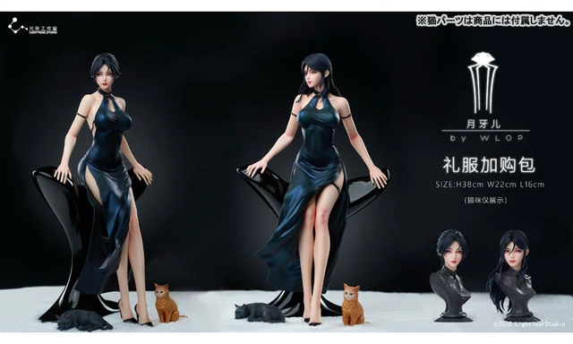 Alt view image 2 of 6 - Cloud Insect Series YueYaEr 1/4 Statue Dress Edition Complete Figure