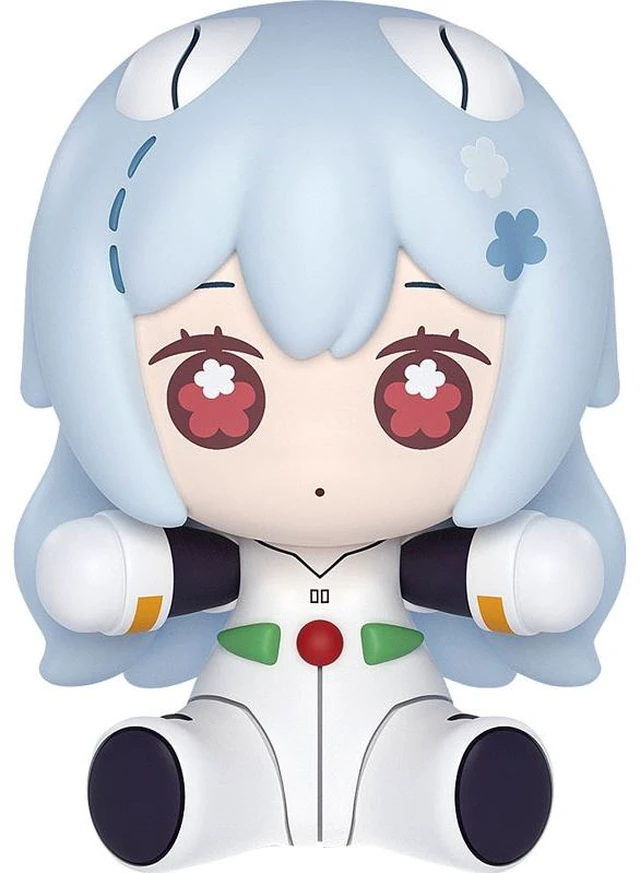 Main image of Huggy Good Smile Rei Ayanami Long Hair Ver. Complete Figure
