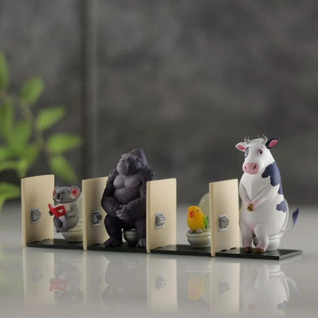 Alt view image 3 of 7 - miniQ Kunio Sato's Animals: Toilet Time 2 (6-Pack Box)
