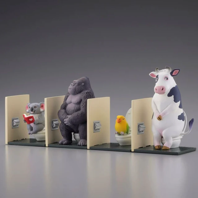 Alt view image 5 of 7 - miniQ Kunio Sato's Animals: Toilet Time 2 (6-Pack Box)