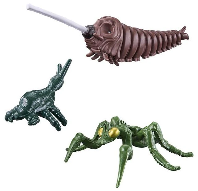 Main image of Godzi-Verse Mothra (1992) Larva, Kamacuras (2004) & Shockirus Set