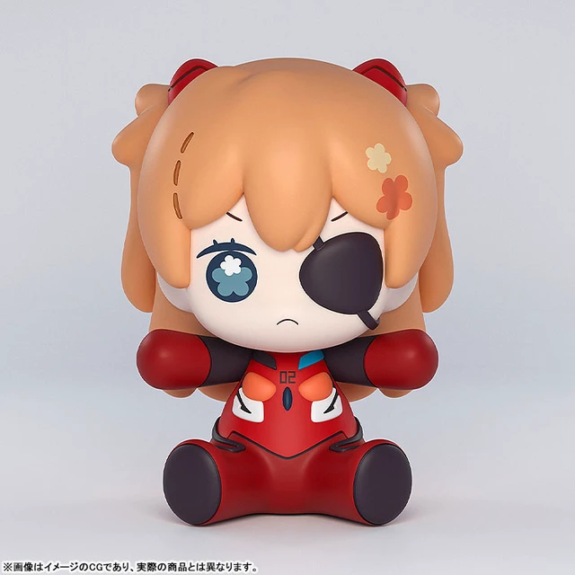 Alt view image 3 of 6 - Huggy Good Smile Asuka Langley Eyepatch Ver. Complete Figure