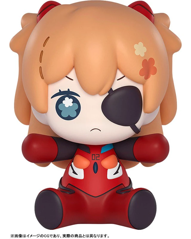 Alt view image 2 of 6 - Huggy Good Smile Asuka Langley Eyepatch Ver. Complete Figure