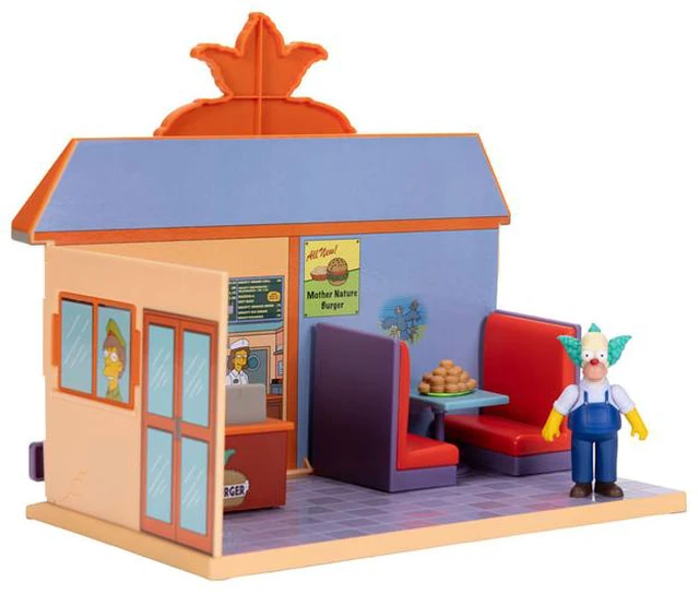 Alt view image 4 of 6 - The Simpsons 2.5-inch Figure/Diorama Krusty Burger (Jakks Pacific)