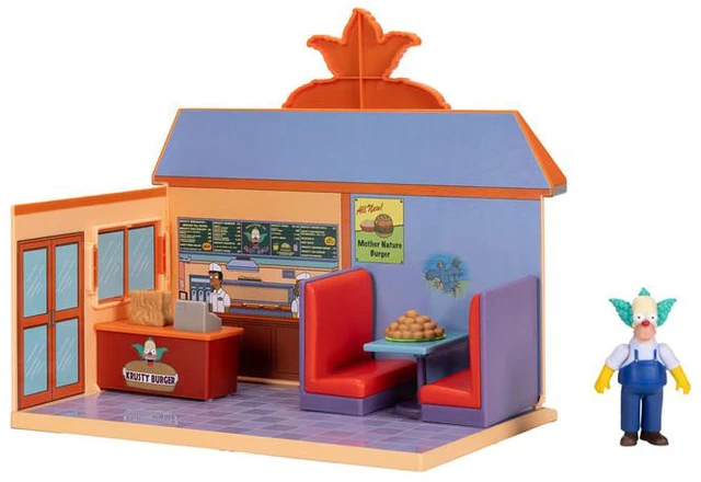 Alt view image 5 of 6 - The Simpsons 2.5-inch Figure/Diorama Krusty Burger (Jakks Pacific)