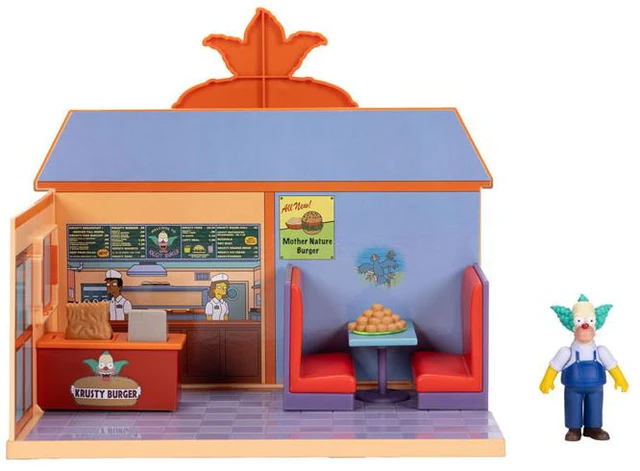 Alt view image 6 of 6 - The Simpsons 2.5-inch Figure/Diorama Krusty Burger (Jakks Pacific)