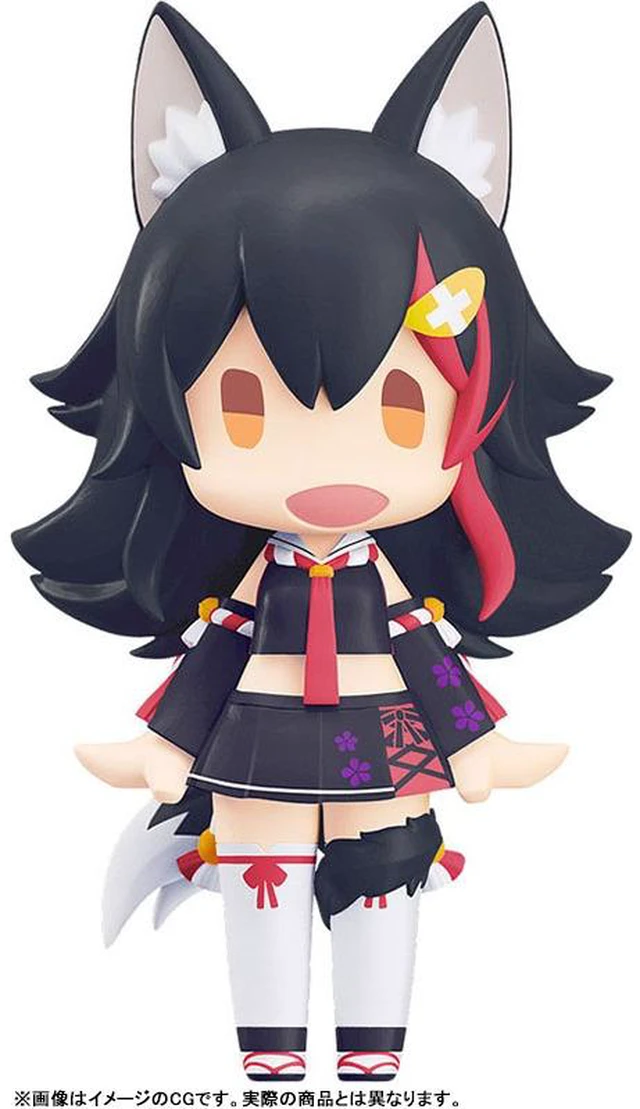 Alt view image 2 of 5 - HELLO! GOOD SMILE Ookami Mio Hololive Production Action Figure