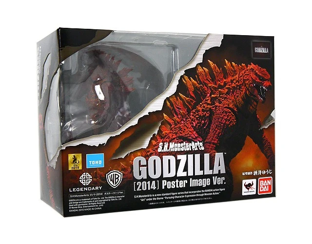 Alt view image 2 of 2 - Japan S.H.MonsterArts Godzilla (2014) Poster Image Ver. Complete Figure