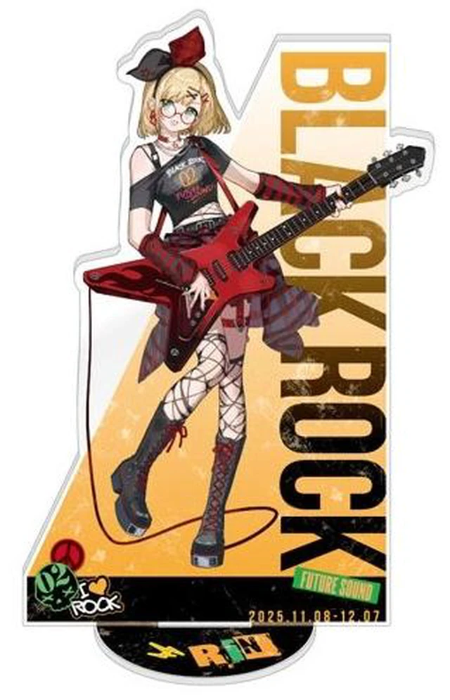 Main image of Japan Kagamine Rin Acrylic Stand Band ver. Hatsune Miku Don Quijote 2025