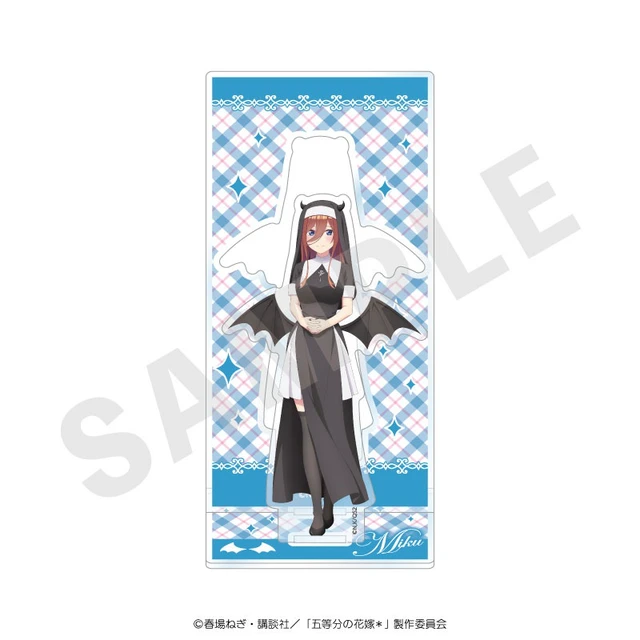 Alt view image 2 of 2 - Japan Miku Nakano Little Devil Sister Acrylic Stand with Background