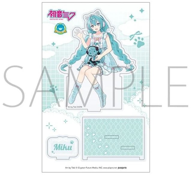 Main image of Japan Hatsune Miku withCAT Acrylic Stand Hatsune Miku
